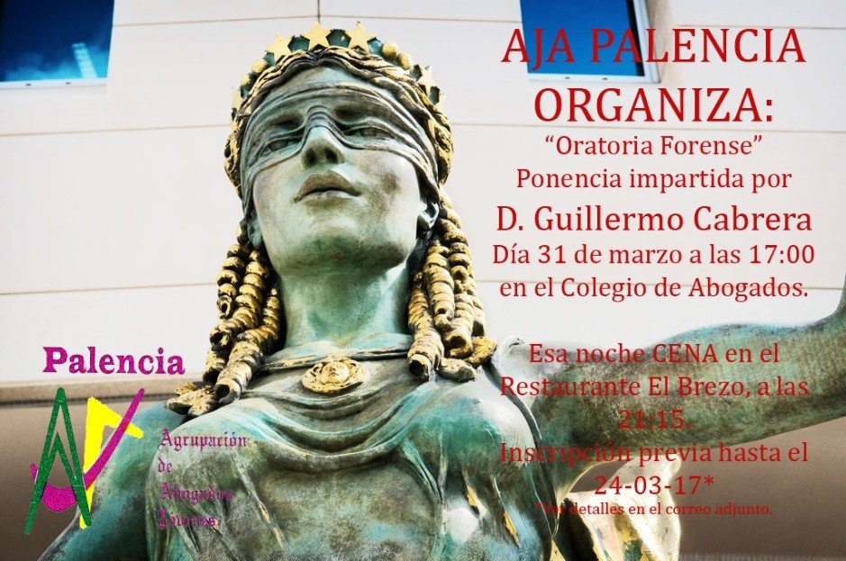 Oratoria forense. Viernes 31 de marzo a las 17.00 horas